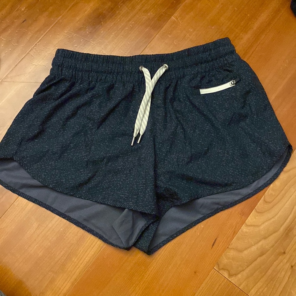 Vuori clementine short in azure dashed lines